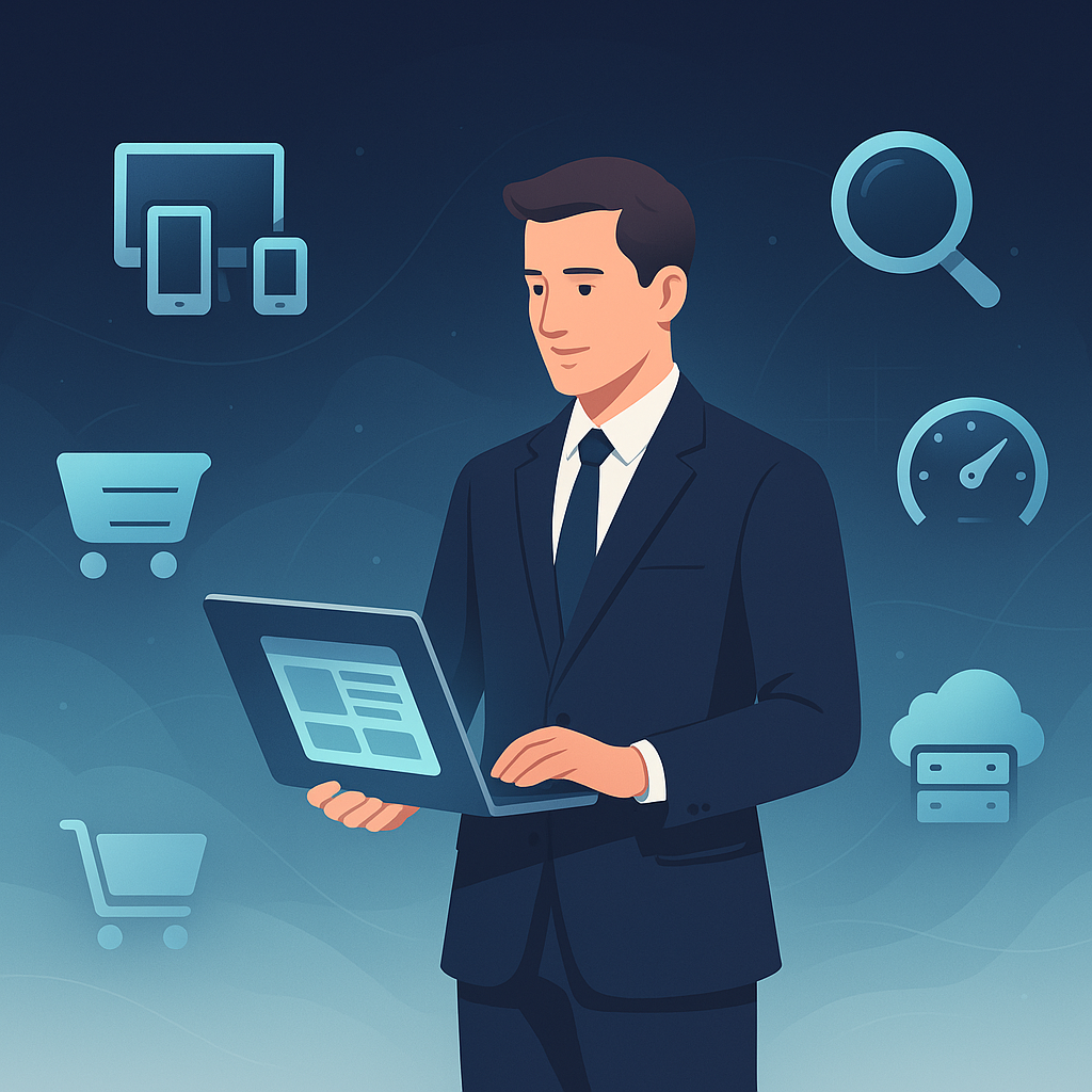 Custom Website Solutions dashboard and interface